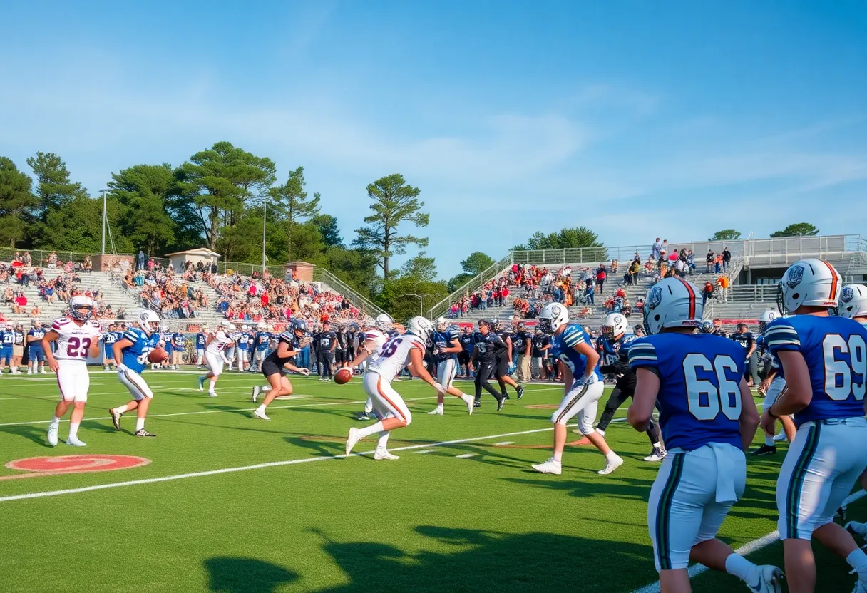 High school football teams playing in South Carolina