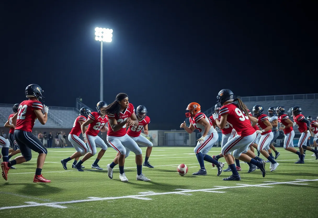 High School Football Game in South Carolina