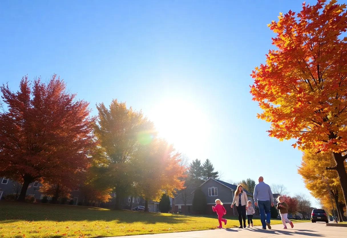 Families enjoying a sunny day in Greenwood SC with clear skies