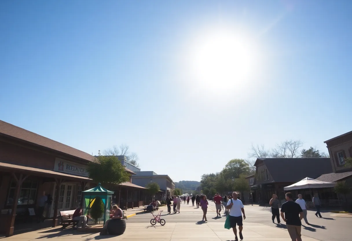 Clear blue skies and warm weather in Greenwood SC