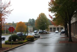 Chilly and rainy weather in Greenwood SC on December 23, 2025