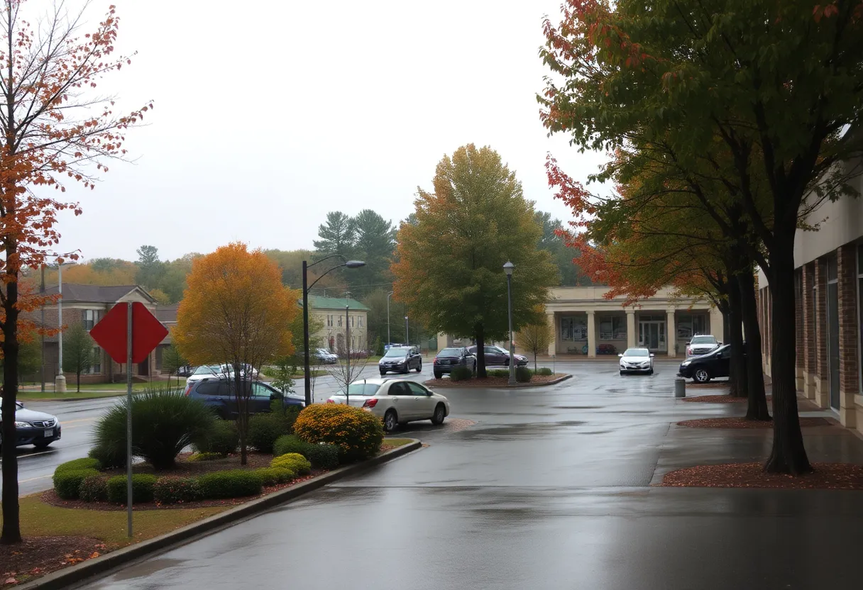 Chilly and rainy weather in Greenwood SC on December 23, 2025