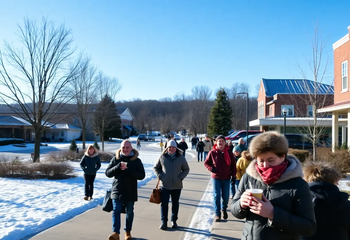 Scenic view of Greenwood SC on a clear winter day