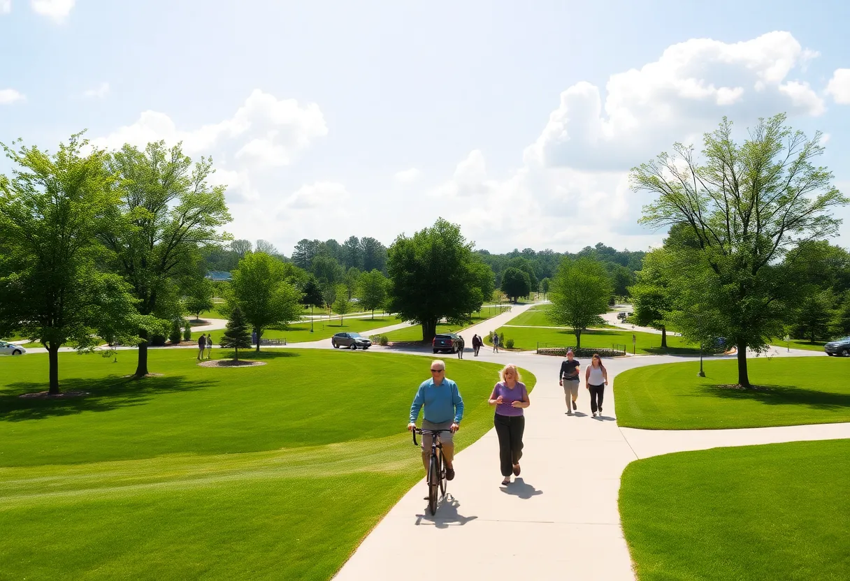 Residents enjoying a sunny day in Greenwood, SC