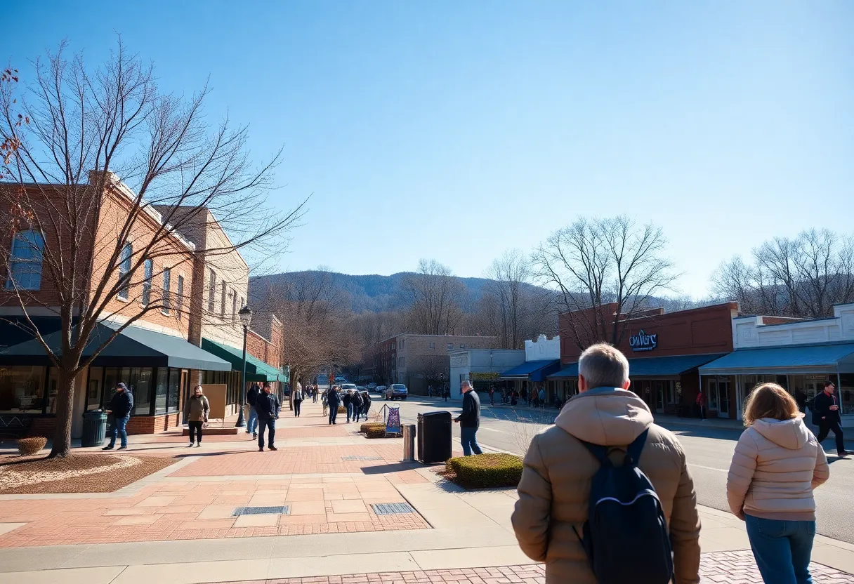 Outdoor scene in Greenwood SC on a sunny day