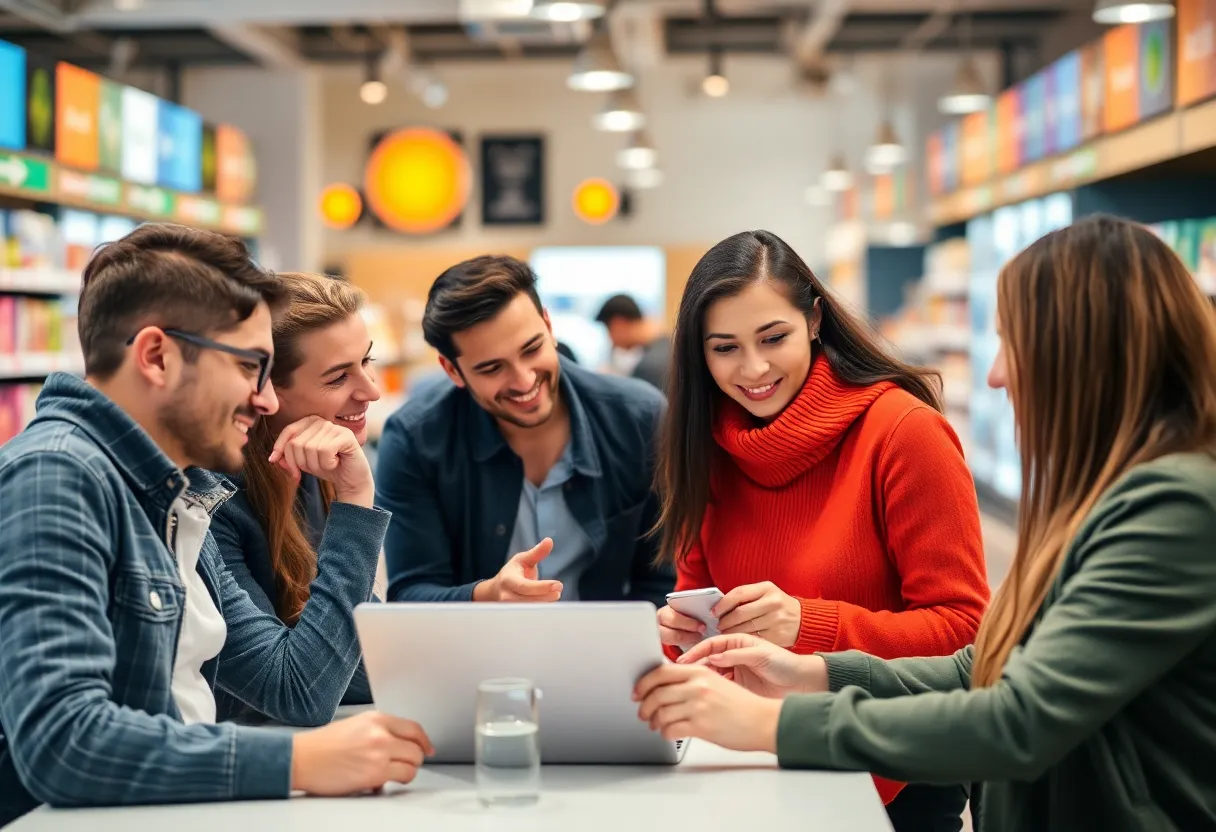 People engaging with digital marketing influenced by behavioral economics