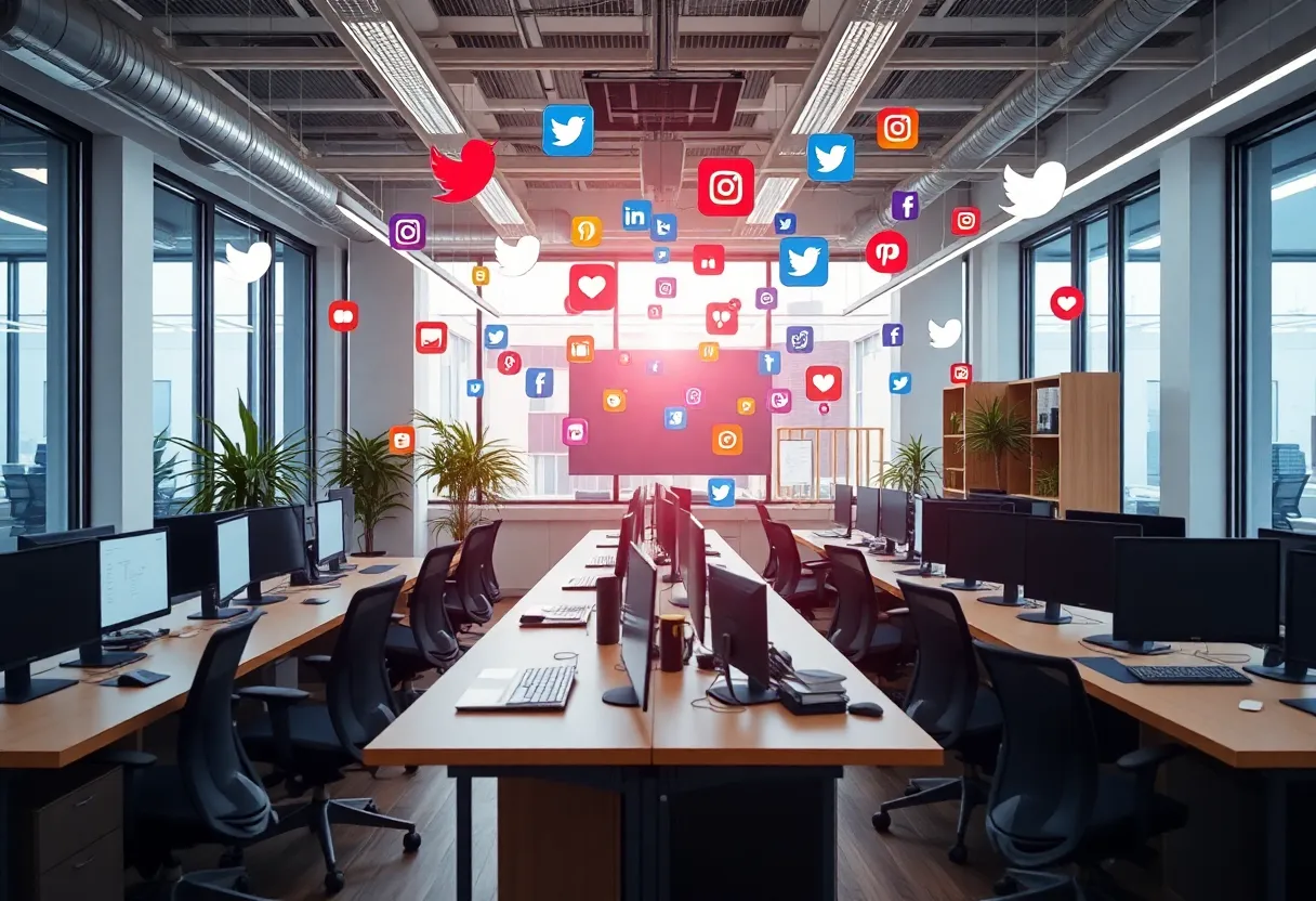 A digital marketing expert analyzing social media trends