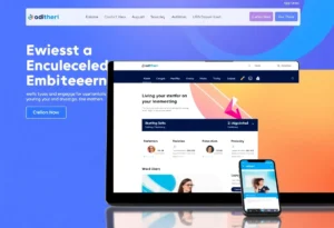 Website with excellent user experience design and happy users