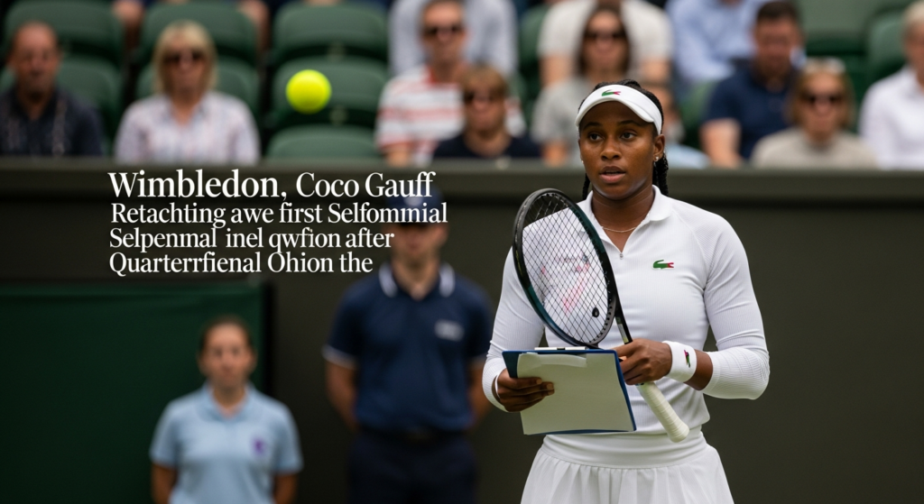 Coco Gauff’s Wimbledon Semifinal Run Draws Attention in Greenwood