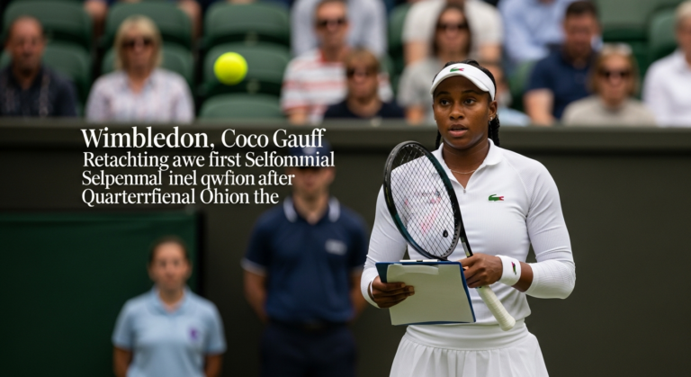 Coco Gauff's Wimbledon Semifinal Run Draws Attention in Greenwood