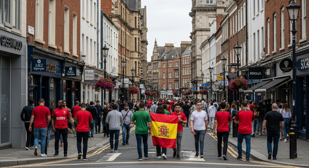Greenwood Soccer Fans Anticipate World Cup Knockout Clash Between Portugal and Spain