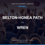 BELTON-HONEA PATH vs WREN FOOTBALL game day graphic - Greenwood, SC