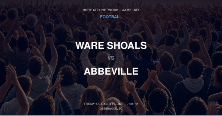 Ware Shoals vs. Abbeville — Football Game Day — Abbeville, SC — Oct 16, 2026