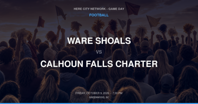 Ware Shoals vs. Calhoun Falls Charter — Football Game Day — Calhoun Falls, SC — Oct 9, 2026